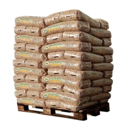 Palette de 990 kg : Pellets BIO ENERGIE (66 Sacs de 15 kg — 100 % Résineux Allemand)