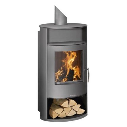Poêle à Bois Hydro JUSTUS Island Aqua 2.0 de 10 kW (Poêle Bouilleur Raccordable au Chauffage Central — Eau 6 kW / Air 4 kW)