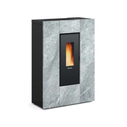 Poêle à Granulés Canalisable LA NORDICA EXTRAFLAME Marilena Plus AD de 8 kW (Format Extra-Plat Couloir 35,2 cm — Air Pulsé Motorisé 8m & Foyer Fonte)