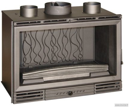 Insert de Cheminée Foyer Fermé SUPRA Neo 76 16/9 G (10 kW, Format Panoramique 16/9, Vitre Propre & Ventilateur)