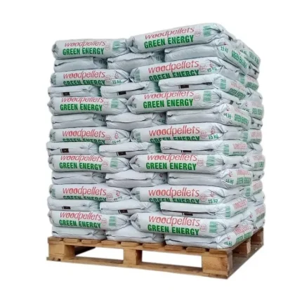 Palette de 975 kg : Pellets GREEN ENERGY (65 Sacs de 15 kg — Le Granulé Économique Certifié Benelux)