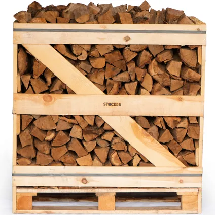 Bois de Chauffage en Chêne STOCERS : Palette Compacte de 1 m³ (350 kg) – Séché au Four