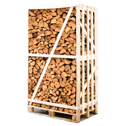 Palette Entière : Bois de Chauffage 100 % Aulne Fendu – Séché au Four – 25 cm (800 kg)