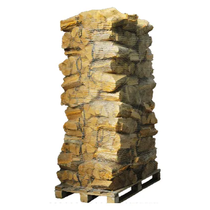 Palette de 88 Sacs de 22 L : Bois de Chauffage 100 % Chêne Fendu FSC® – Séché au Four – 25 cm (650 kg)