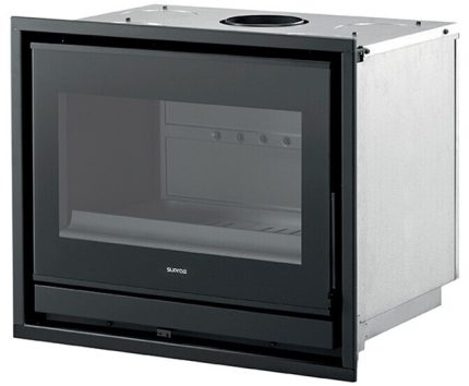 Insert de Cheminée Foyer Fermé SUPRA Neo 67G (8 kW, Rendement 80%, Vitre Propre & Cendrier Accessible)
