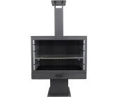 Poêle à Bois & Cheminée d'Extérieur WESTMANN WMLG868 (Hauteur 160 cm — Plaque de Cuisson, Grille Barbecue & Habillage Acier/Inox)